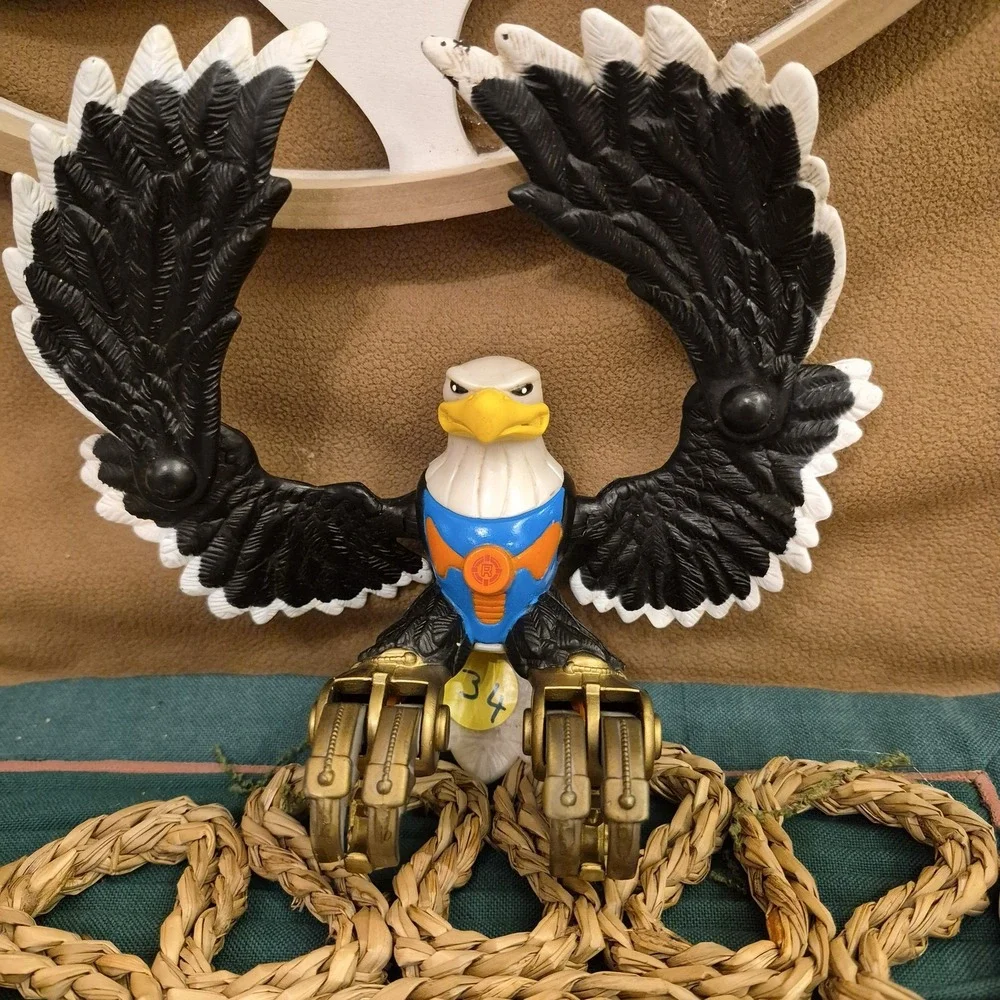 ✅Fisher-Price Rescue Heroes Swoops The Eagle Action Figure 2001#️⃣34